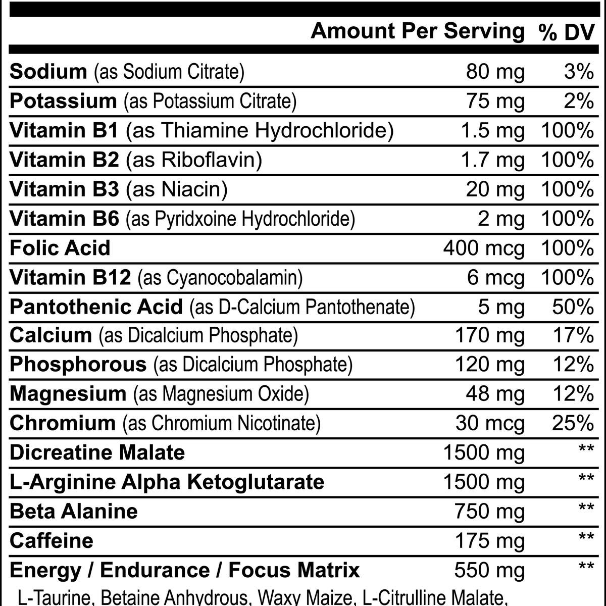 Mindful Nitric Shock Pre-Workout (Fruit Punch)