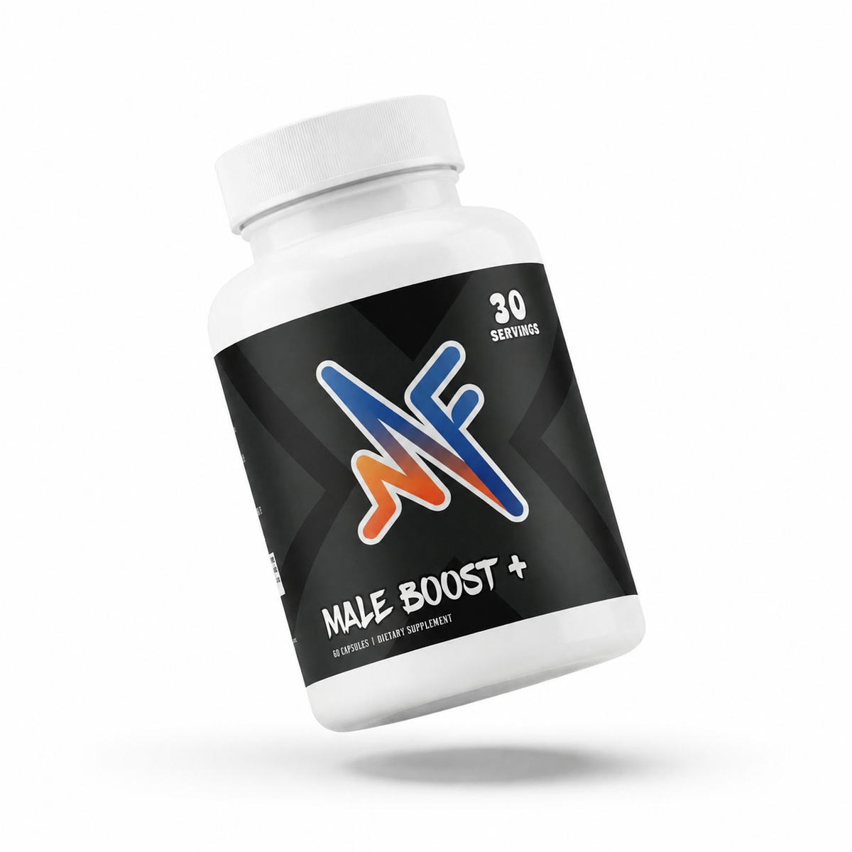 Mindful Male Boost+ men’s vitality supplement bottle